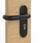 Detailansicht der Oberfläche von GARANT Rauchschutztür Quer Authentic Asteiche CePaL mit Lichtausschnitt LA-DIN