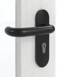 Detailansicht der Oberfläche von GARANT Rauchschutztür Authentic Grigio CePaL mit Lichtausschnitt LA-2