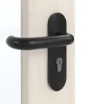 Detailansicht der Oberfläche von GARANT Rauchschutztür Authentic Perl CePaL mit Lichtausschnitt LA-2