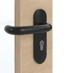 Detailansicht der Oberfläche von GARANT Rauchschutztür Quer Authentic Achat CePaL mit Lichtausschnitt LA-2