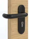 Detailansicht der Oberfläche von GARANT Rauchschutztür Quer Authentic Asteiche CePaL mit Lichtausschnitt LA-2