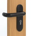 Detailansicht der Oberfläche von GARANT Rauchschutztür Eiche Premium CePaL mit Lichtausschnitt LA-2