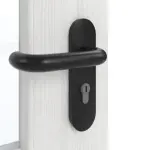 Detailansicht der Oberfläche von GARANT Rauchschutztür Authentic Grigio CePaL mit Lichtausschnitt LA-6