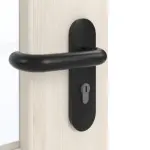 Detailansicht der Oberfläche von GARANT Rauchschutztür Authentic Perl CePaL mit Lichtausschnitt LA-6