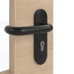 Detailansicht der Oberfläche von GARANT Rauchschutztür Quer Authentic Achat CePaL mit Lichtausschnitt LA-6