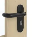 Detailansicht der Oberfläche von GARANT Rauchschutztür Natura Ahorn CePaL mit Lichtausschnitt LA-6