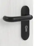 Detailansicht der Oberfläche von GARANT Rauchschutztür Authentic Grigio CePaL mit Lichtausschnitt LA-7