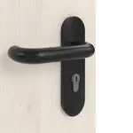 Detailansicht der Oberfläche von GARANT Rauchschutztür Authentic Perl CePaL mit Lichtausschnitt LA-7