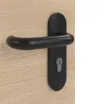 Detailansicht der Oberfläche von GARANT Rauchschutztür Quer Authentic Achat CePaL mit Lichtausschnitt LA-7