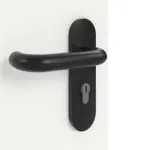 Detailansicht der Oberfläche von GARANT Rauchschutztür Weißlack 9016 mit Lichtausschnitt LA-7