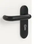 Detailansicht der Oberfläche von GARANT Rauchschutztür Weißlack 9016 mit Lichtausschnitt LA-8