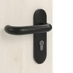 Detailansicht der Oberfläche von GARANT Rauchschutztür Authentic Perl CePaL mit Lichtausschnitt LA-9