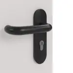 Detailansicht der Oberfläche von GARANT Rauchschutztür U12188SD Lichtgrau GHK08