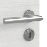 Detailansicht der Oberfläche von GARANT Schallschutztür Quer Authentic Grigio GCK08