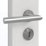 Detailansicht der Oberfläche von GARANT Schallschutztür 0160-60 Silver Grey CePaL mit Lichtausschnitt LA-2