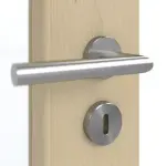 Detailansicht der Oberfläche von GARANT Schallschutztür Natura Ahorn CePaL mit Lichtausschnitt LA-2