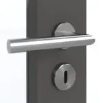 Detailansicht der Oberfläche von GARANT Schallschutztür 10622-60 Ebony CePaL mit Lichtausschnitt LA-3