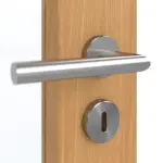 Detailansicht der Oberfläche von GARANT Schallschutztür Eiche Premium CePaL mit Lichtausschnitt LA-3