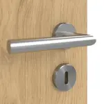 Detailansicht der Oberfläche von GARANT Schallschutztür Authentic Asteiche CePaL mit Lichtausschnitt LA-4 bandseitig