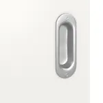 Detailansicht der Oberfläche von Weiß RAL 9016 LA 24 bandseitig Basic Durat Schiebetür - Huga