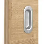 Detailansicht der Oberfläche von Asteiche quer LA 11 Basic Durat Schiebetür - Huga