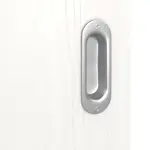 Detailansicht der Oberfläche von Pino Weiß LA 24 bandseitig Basic Durat Schiebetür - Huga