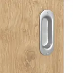 Detailansicht der Oberfläche von Asteiche LA 24 bandseitig Basic Durat Schiebetür - Huga