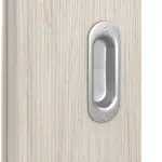 Detailansicht der Oberfläche von Eiche lasiert LA 24 schlossseitig Basic Durat Schiebetür - Huga