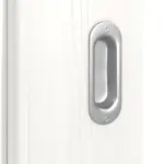 Detailansicht der Oberfläche von Pino Weiß LA 24 schlossseitig Basic Durat Schiebetür - Huga