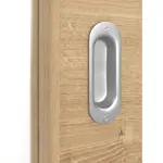 Detailansicht der Oberfläche von Asteiche quer LA 27 Basic Durat Schiebetür - Huga