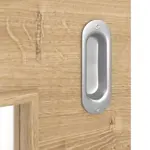 Detailansicht der Oberfläche von Asteiche quer LA 9 Basic Durat Schiebetür - Huga