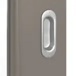 Detailansicht der Oberfläche von Schiebetür Taupe RAL 7048 Lack LA 11 Basic - Huga