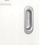 Detailansicht der Oberfläche von Pino Weiß LA 12 Basic Durat Schiebetür - Huga