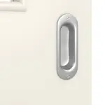 Detailansicht der Oberfläche von Weiß ähnlich RAL 9010 LA 12 Basic Lack Schiebetür - Huga