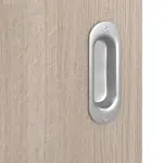 Detailansicht der Oberfläche von Eiche grau LA 14 Basic Durat Schiebetür - Huga