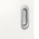 Detailansicht der Oberfläche von Weiß ähnlich RAL 9016 LA 14 Basic Lack Schiebetür - Huga