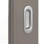 Detailansicht der Oberfläche von Schiebetür Taupe RAL 7048 Lack LA 27 Basic - Huga