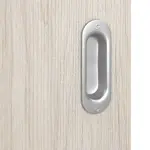 Detailansicht der Oberfläche von Eiche lasiert LA 4 mittig Basic Durat Schiebetür - Huga