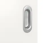 Detailansicht der Oberfläche von Weiß RAL 9016 LA 4 mittig Basic Durat Schiebetür - Huga