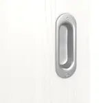 Detailansicht der Oberfläche von Pino Weiß LA 6 Raute Basic Durat Schiebetür - Huga