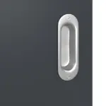 Detailansicht der Oberfläche von Schiebetür Anthrazit RAL 7016 Lack LA 6 Raute Basic - Huga