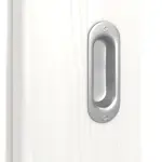 Detailansicht der Oberfläche von Pino Weiß LA 7 Basic Durat Schiebetür - Huga