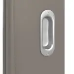 Detailansicht der Oberfläche von Schiebetür Taupe RAL 7048 Lack LA 7 Basic - Huga