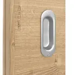 Detailansicht der Oberfläche von Asteiche quer LA 8 Basic Durat Schiebetür - Huga