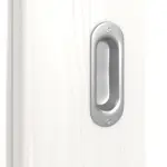 Detailansicht der Oberfläche von Pino Weiß LA 8 Basic Durat Schiebetür - Huga