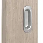 Detailansicht der Oberfläche von Eiche grau LA 8 Basic Durat Schiebetür - Huga