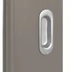 Detailansicht der Oberfläche von Schiebetür Taupe RAL 7048 Lack LA 8 Basic - Huga