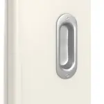 Detailansicht der Oberfläche von Weiß ähnlich RAL 9010 LA 8 Basic Lack Schiebetür - Huga