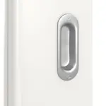 Detailansicht der Oberfläche von Weiß RAL 9016 LA 8 Basic Durat Schiebetür - Huga