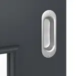 Detailansicht der Oberfläche von Schiebetür Anthrazit RAL 7016 Lack LA 9 Basic - Huga